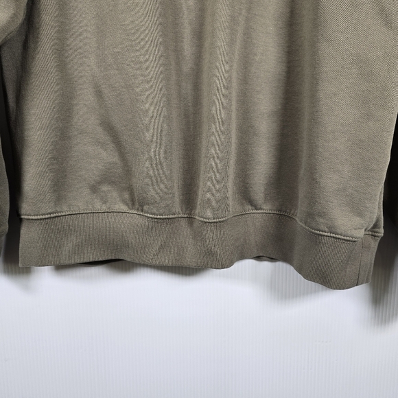 Columbia Womens Olive Green Long Sleeve Sweatshirt Logo Ribbed Cuffs Size XL - Picture 5 of 12